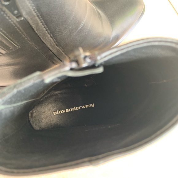 Alexander Wang ANNA BOOTIE WITH RHODIUM 37.5 - Picture 8 of 10